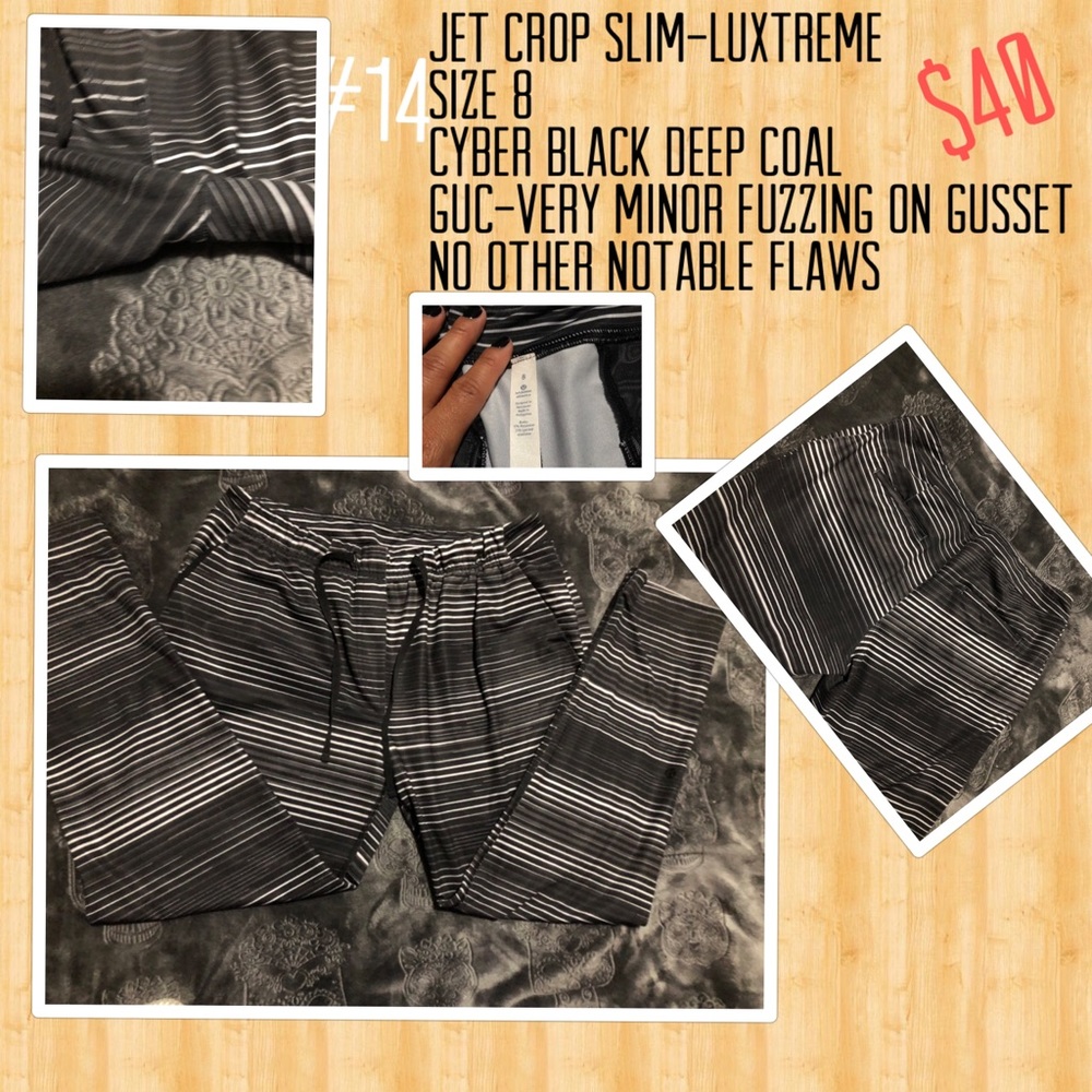Lululemon jet crop slim